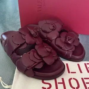 「新品」VALENTINO ATELIER SHOES サンダル 39 VALENTINO GARAVANI 03 Rose Edition Atelier レザー サンダル